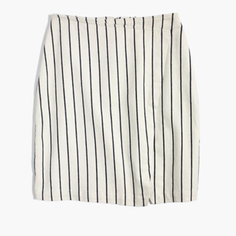 Madewell stripe mini skirt